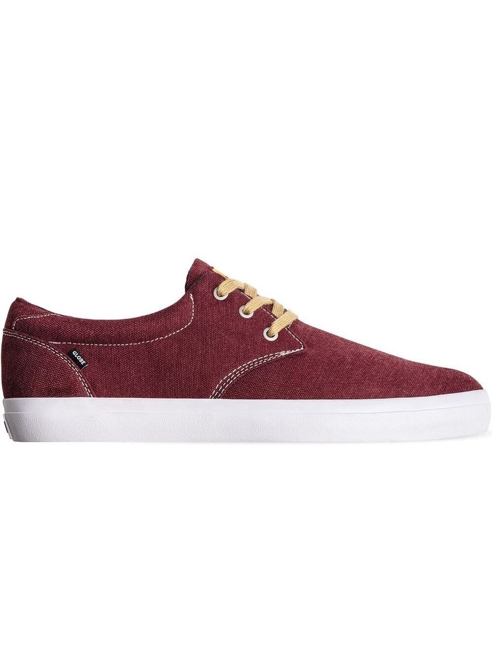 Globe Winslow Mens Burgundy Chambray Canvas Skate Shoes Size 8 NIB NWT⁠